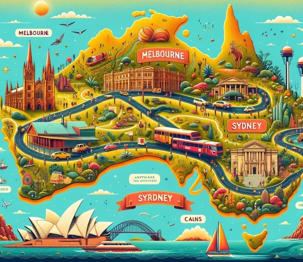 L’Itinéraire de Melbourne à Cairns en Australie