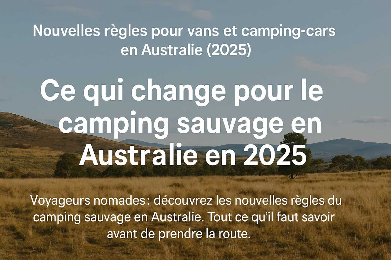 CAMPING SAUVAGE EN AUSTRALIE
